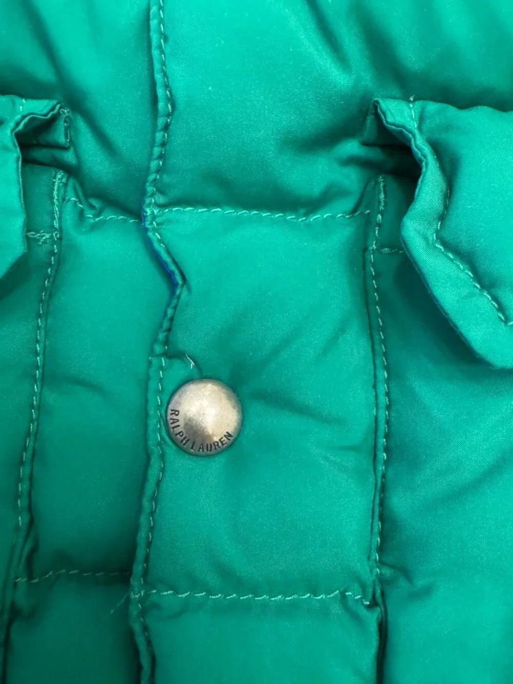 Polo Ralph Lauren Reversible Down Puffer Vest Green/Blue - Size 4/5